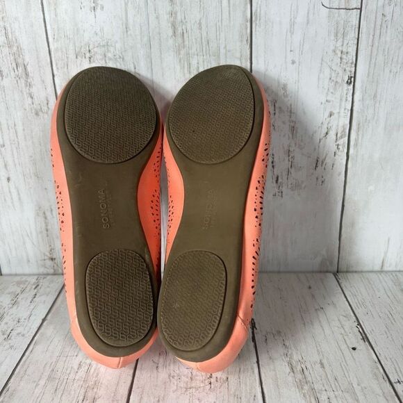 Sonoma coral peach summer slip on Womens 6 - Picture 6 of 7